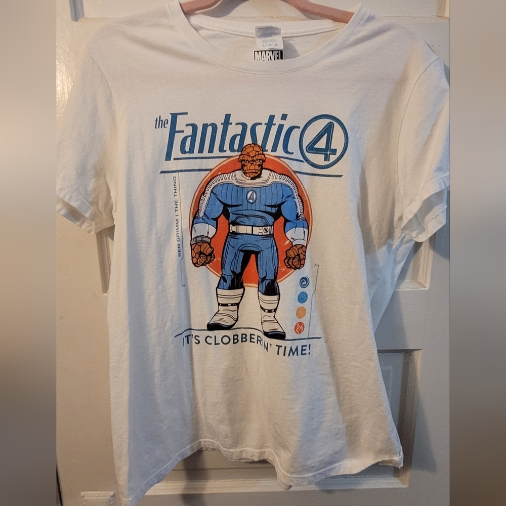 Port and Company White Fantastic Four Graphic Tee